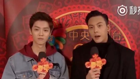 [分享]190124 历史上的今天|春节联欢晚会幕后采访 鹿晗陈伟霆两人同框