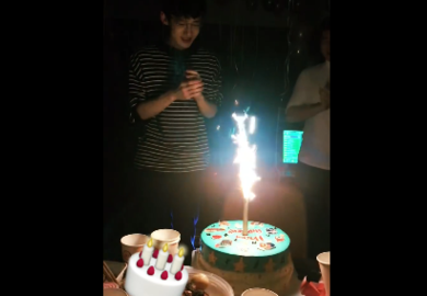 181015【白敬亭】工作室庆祝生日视频