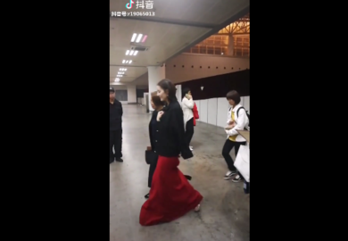 181018【迪丽热巴】金鹰节颁奖晚会离场（饭拍）