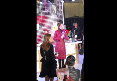181202【迪丽热巴】欧莱雅活动 被麦克风吓到