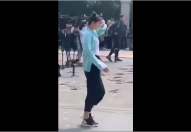 190514【迪丽热巴】《极限挑战》扬州拍摄路透