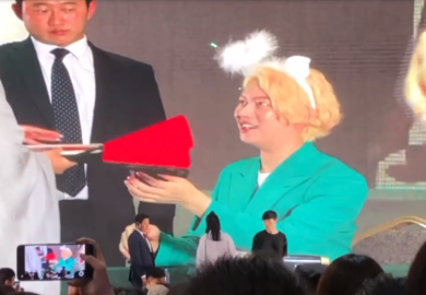 190928【希澈】青岛签名会粉丝打扮成周芷若