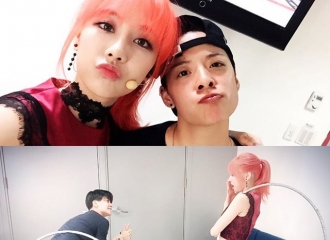 [分享]160725 Amber要去应聘霏霏伴舞？两人亲密合照公开 