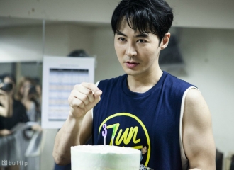 [分享]160922 回顾生日花絮 手臂肌肉炸裂的JUNJIN