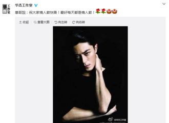 [分享]170214 这可能是一份假的来自霍建华的情人节祝福……
