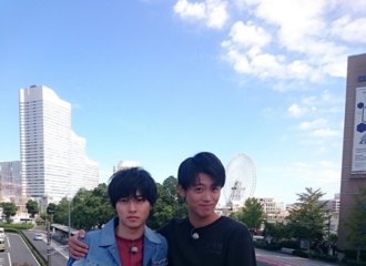 [新闻]170924 山崎贤人、竹内凉真外景收工合照