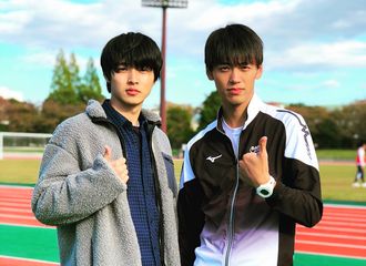 [分享]171119 山崎贤人与竹内凉真的合照  养眼的两位！