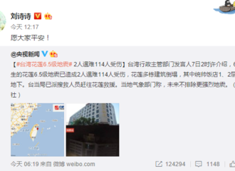 [新闻]180207 台湾花莲发生强级地震 刘诗诗发文为同胞祈福