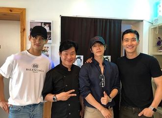 [新闻]180706 最强昌珉&崔始源&李东海&李连福Chef的见面
