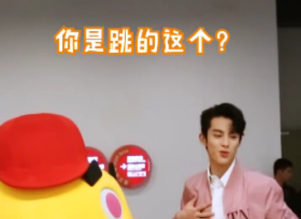 [分享]190106 王鹤棣和大黄在后台即兴跳舞 跳起舞来的棣棣丝毫不比唱救人的“告白铅球”差！