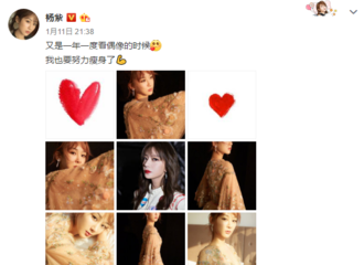 [新闻]190112 杨紫不负努力，荣获2018微博之夜“微博年度女神”