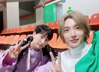 [分享]191030 漂漂亮亮的两位帅哥 利特-银赫一同看BTS演唱会 