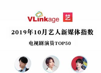 [新闻]191105 杨紫登顶10月Vlinkage双榜冠军 小猴紫人气第一实力能打！