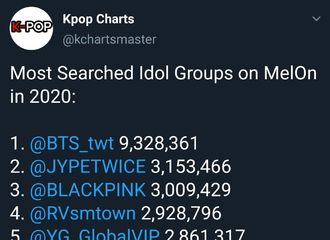 [分享]200807 BigBang成为“2020年1月至7月Melon搜索前五”榜单唯一一个没有活动的组合