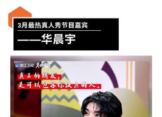 [新闻]210425 2021年3月综艺节目网络关注度榜公开 华晨宇登顶3月最热真人秀综艺节目嘉宾