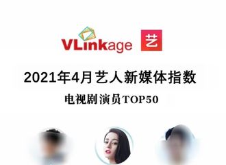 [新闻]210507 4月艺人新媒体指数电视剧演员TOP50公开 迪丽热巴凭借《长歌行》登顶TOP1