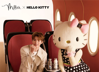 [新闻]210813 黄妙妙同学世界第一可爱！妙丽分享Justin x Hello Kitty同框大片