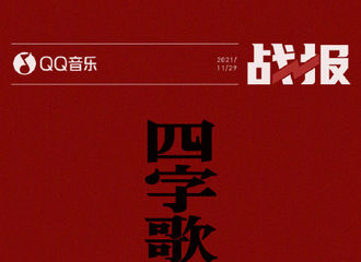 [新闻]211130 #易烊千玺四字歌# 战报告捷！