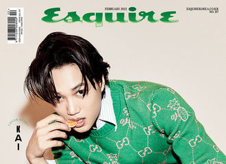 [新闻]220115 KAI身着GUCCI虎年系列服饰登上《Esquire Korea》杂志封面